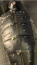 Premium Leather Bondage Sleep Sack with adjustable Belts BDSM Sleeping Bag