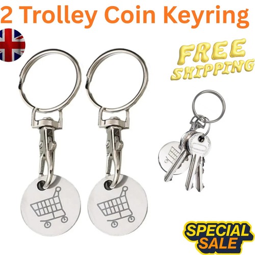 Supermarket trolley coin - 2x,