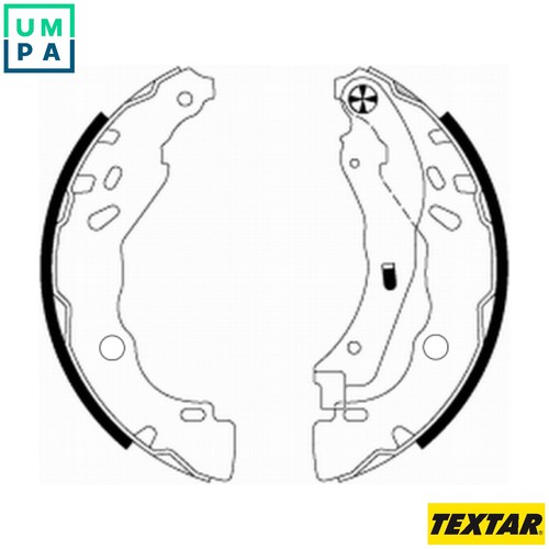 Brake shoe set 91077200 - shoe, for