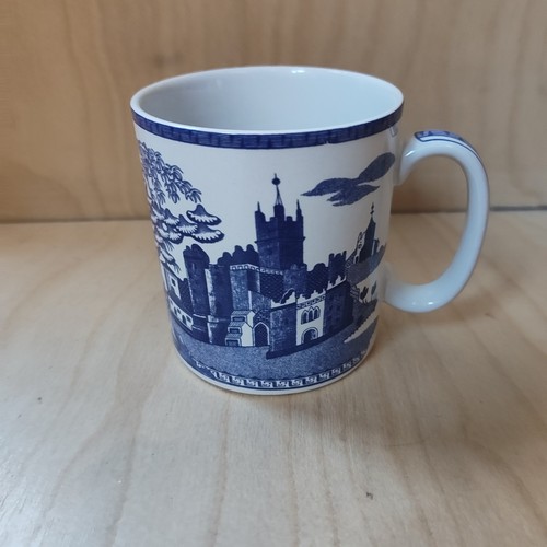 Spode gothic castle blue - castle,