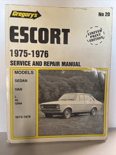 Gregory ford escort - gregory's, 1975-76
