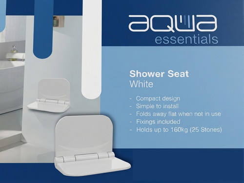 Folding shower bench wall - shower,