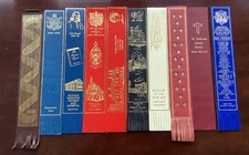 Collection of 10 leather bookmarks