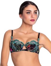 Lise Charmel Fleurs Etoiles Bra Demi Cup Luxury Womens Bras ACH3096 Eclat Etoile