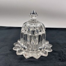 Clear Glass Covered Sugar Bowl