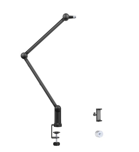 Microphone boom arm desk - desk, stand