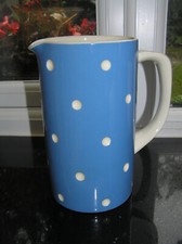T G GREEN CORNISHWARE CORNISH BLUE POTTERY DOMINO JUICE JUG MADE IN ENGLAND NEW