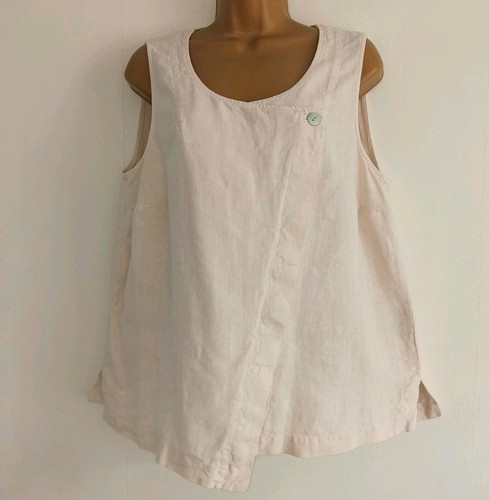 Oska beige 100 linen - beige,