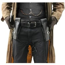DELUXE GUN HOLSTERS WILD WESTERN HOLSTER AND BELT COWBOY FANCY DRESS COSTUME