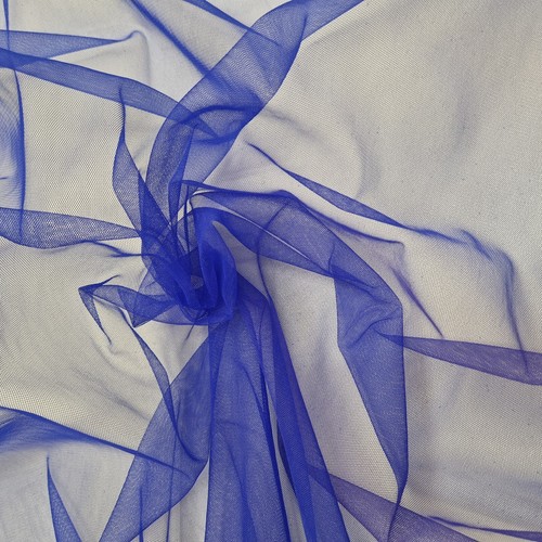 Blue soft net tulle - soft,