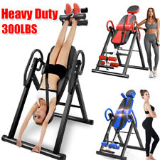 Heavy Duty Gravity Inversion Table Back Therapy Fitness Inverter Machine 300lbs