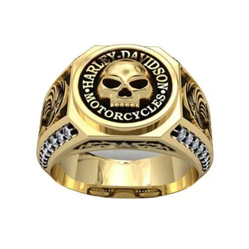 Gold plated harley davidson - plated,