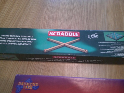 Scrabble wooden turntable - scrabble,
