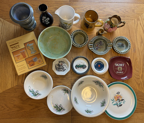 Wade job lot jugs - jugs, ashtrays