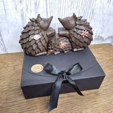 Hedgehog Family Of 3 Ornaments
