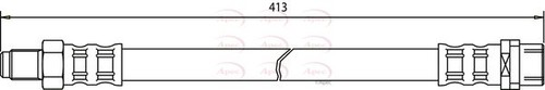 Brake hose tube - tube, pipe