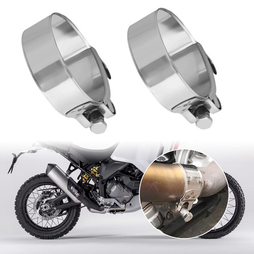 Motorcycle exhaust clamp - 2x,