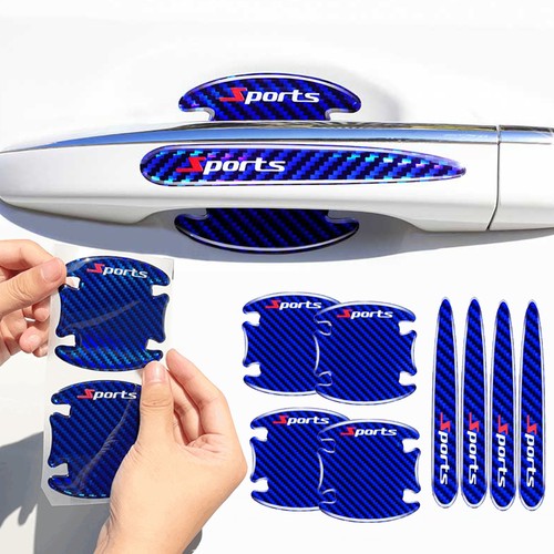 8pcs sports blue carbon - 3d,