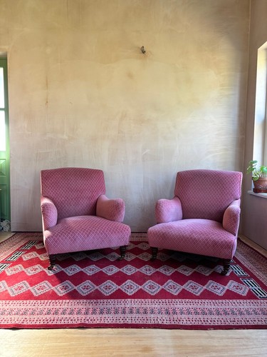 Pair antique armchairs - of,