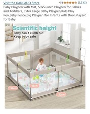 UANLAUO Baby Playpen with Mat
