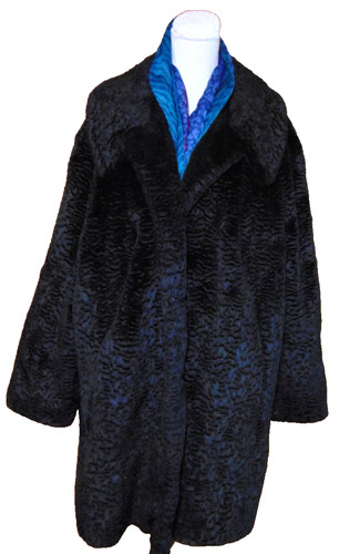 Vintage womens black faux fur - vintage,