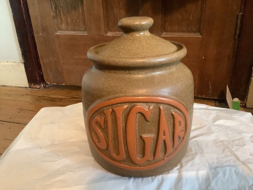Tremar pottery sugar lidded - pottery,