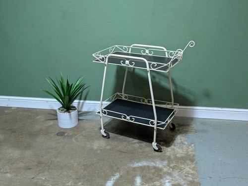 Vintage white metal drinks - white,