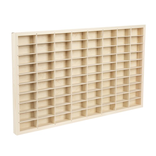 Grids wooden display case - 80,