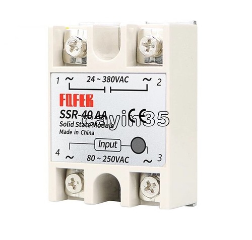 1pcs ssr 40aa 40a - 1pcs, solid
