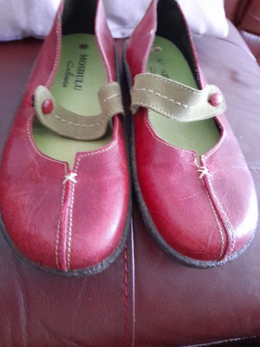 Moshulu ladies flat - flat, leather