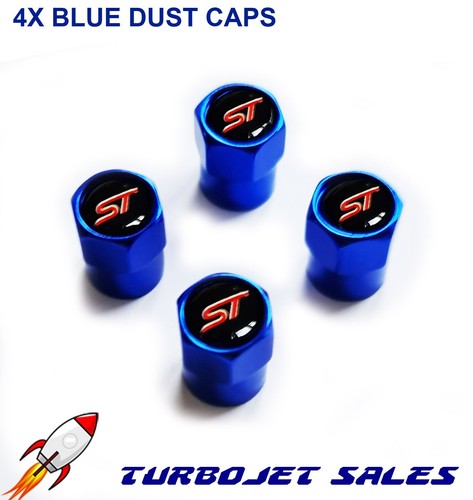 Dust caps blue tyre - -, valve