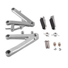 Rider Front Footpegs Footrests Brackets Fit Honda CBR 250RR 1990-97 MC22 Silver