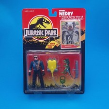 JURASSIC PARK DENNIS NEDRY JURASSIC PARK Vintage Figure Sealed MOC World Carded