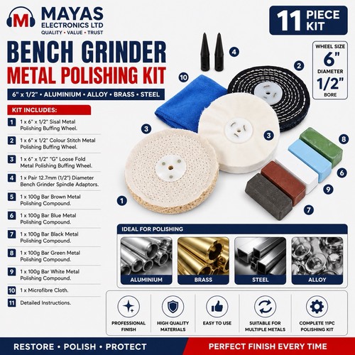 11pc bench grinder metal - grinder,