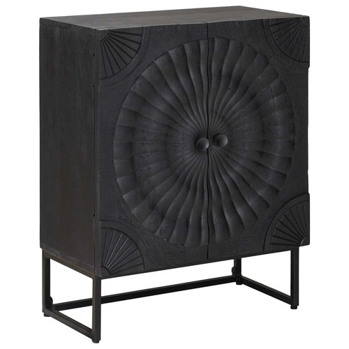 Sideboard black solid mango - mango, &