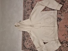 Pull&Bear Ecru Cropped Hoody