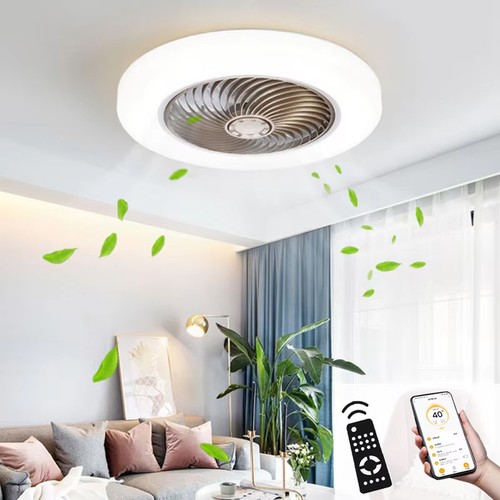 Large led ceiling fan with - 2×,