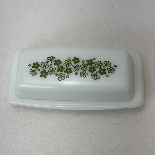 Vintage pyrex green spring - pyrex,