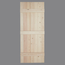 Solid Pine Ledged Door - Internal Quality UK Made V Grooved Cottage Door