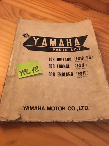 Yamaha parts list fs1p - parts,