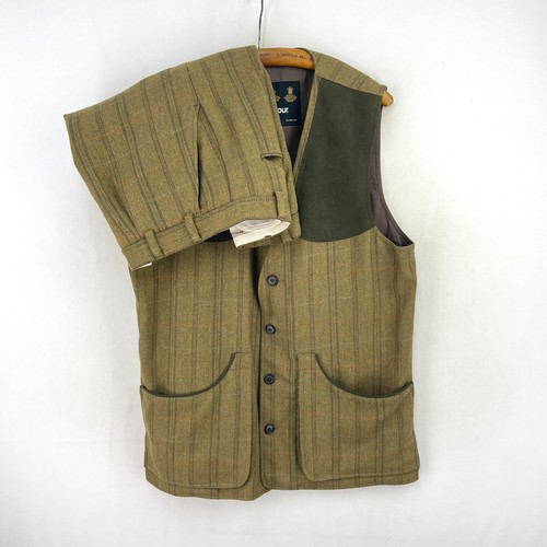 Barbour tweed shooting vest - tweed,