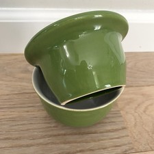Emile Henry Green Butter Keeper Bell Crock Pot Dish Made In France 16.10