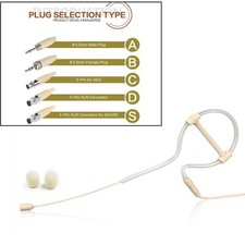 Beige Single Earhook Mic