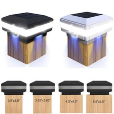 Solar Decking Post Lights Outdoor Garden Post Deck Cap Square Fence Lights 4''