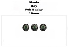 3x Skoda Key Fob Badge 14mm
