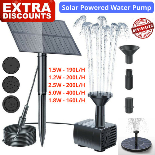 400l solar panel powered - 400l/h,