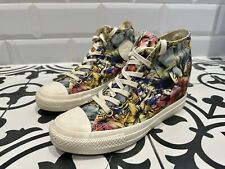 Converse Chuck Taylor Canvas Floral Print Hidden Wedge Shoes UK Size 6 EU 39