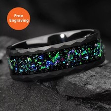 Black Ring for Men – Opal &