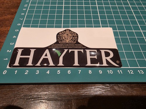 Hayter harrier logo decal - hayter,