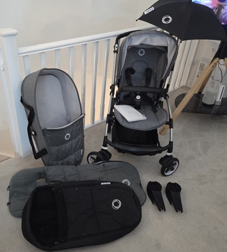 Bugaboo bee with - carry, cot
